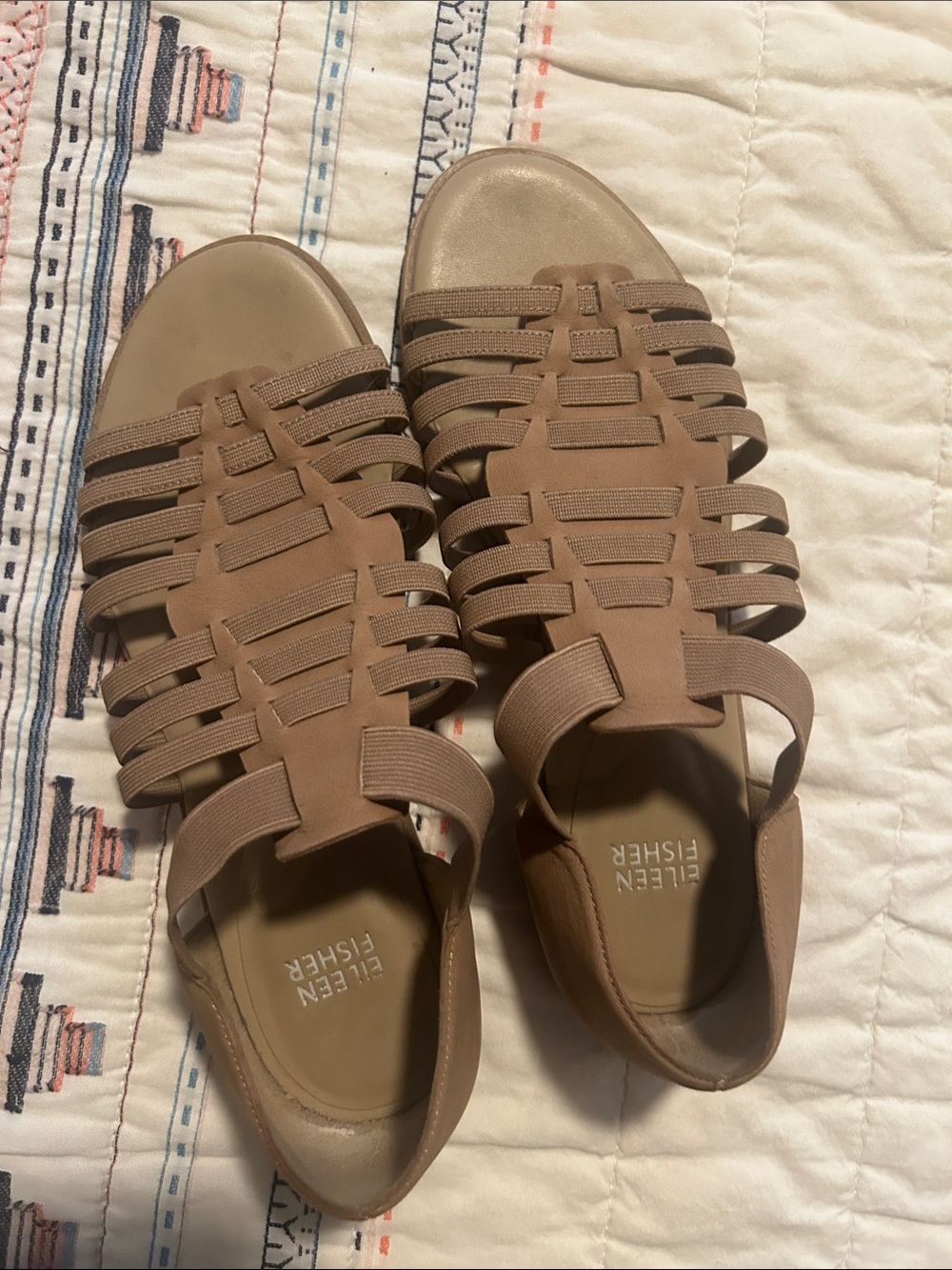 Eileen Fisher Rato Fisherman Sandals Suede